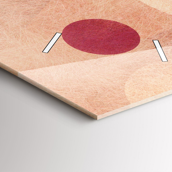 Vertikální skleněné hodiny Geometrická abstrakce