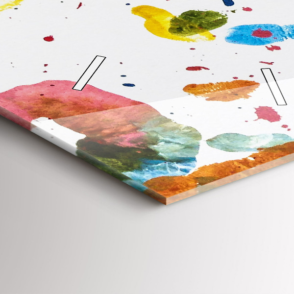 Vertikální skleněné hodiny Otisky dětských rukou