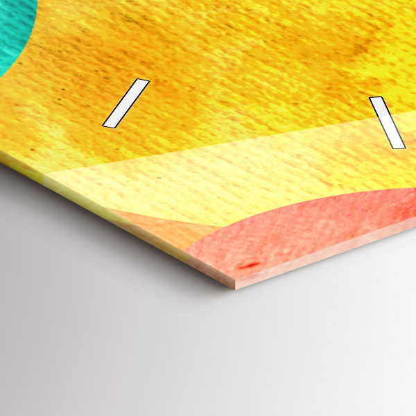 Vertikální skleněné hodiny Abstraktní kruhy