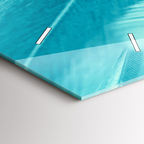 Vertikální skleněné hodiny Zelený tyrkysový vinobraní