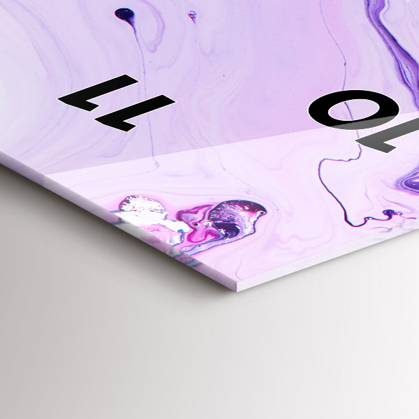 Vertikální skleněné hodiny Barevné pozadí