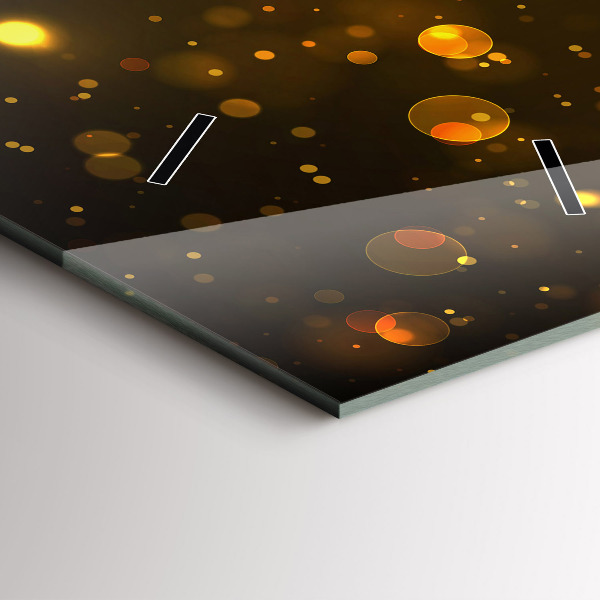 Vertikální nástěnné hodiny Zlatý pyl