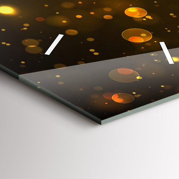 Vertikální nástěnné hodiny Zlatý pyl