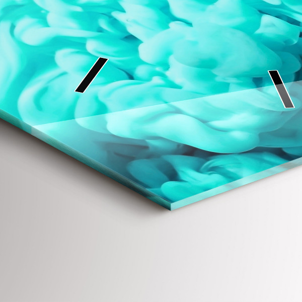 Vertikální nástěnné hodiny Moderní umění - skvrny