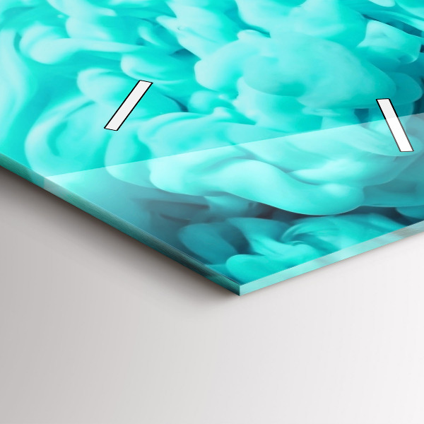 Vertikální nástěnné hodiny Moderní umění - skvrny