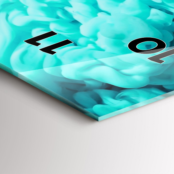 Vertikální nástěnné hodiny Moderní umění - skvrny