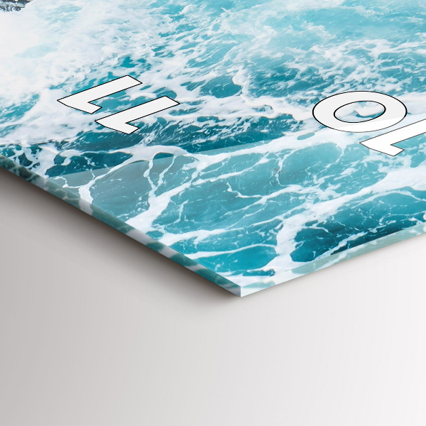 Vertikální nástěnné hodiny Vířící zpěněné vlny