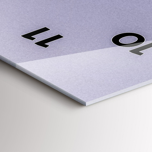 Vertikální skleněné hodiny Abstrakt slunce