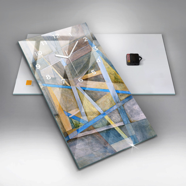 Vertikální skleněné hodiny Impresionistická malba