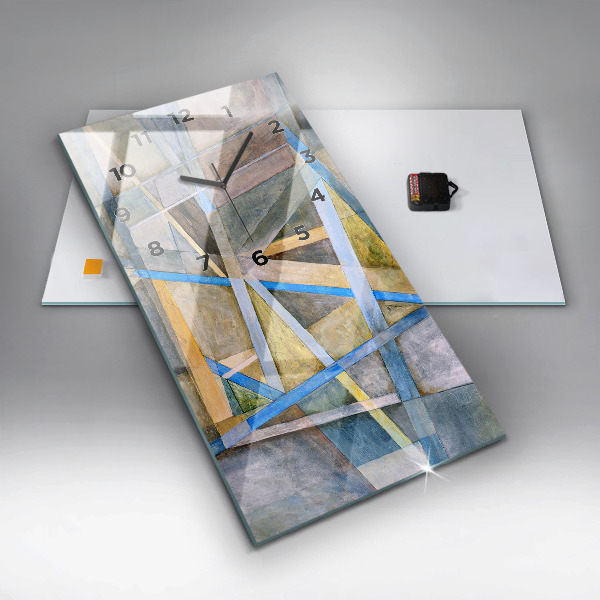 Vertikální skleněné hodiny Impresionistická malba