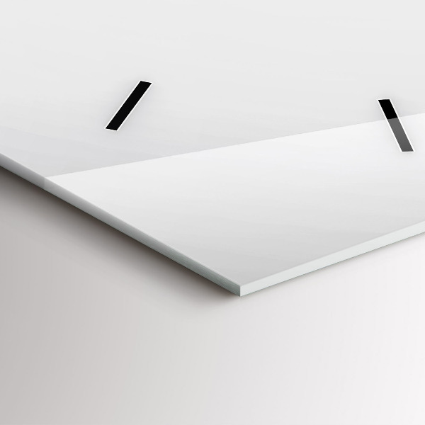 Vertikální skleněné hodiny Abstraktní linie