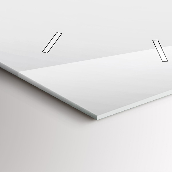 Vertikální skleněné hodiny Abstraktní linie