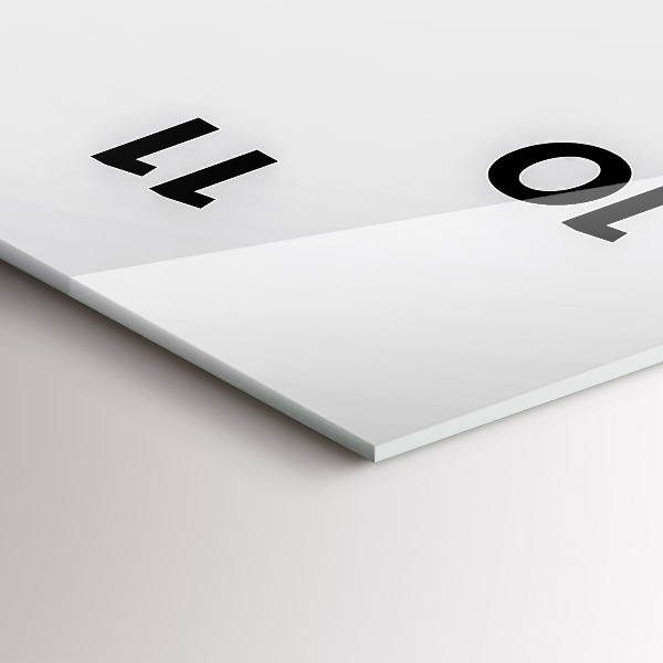 Vertikální skleněné hodiny Abstraktní linie