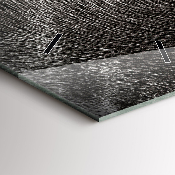 Vertikální skleněné hodiny Pes a skotská kočka