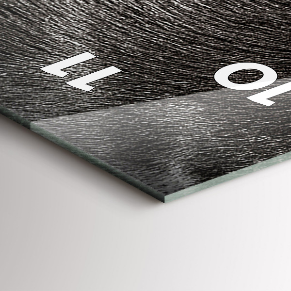 Vertikální skleněné hodiny Pes a skotská kočka