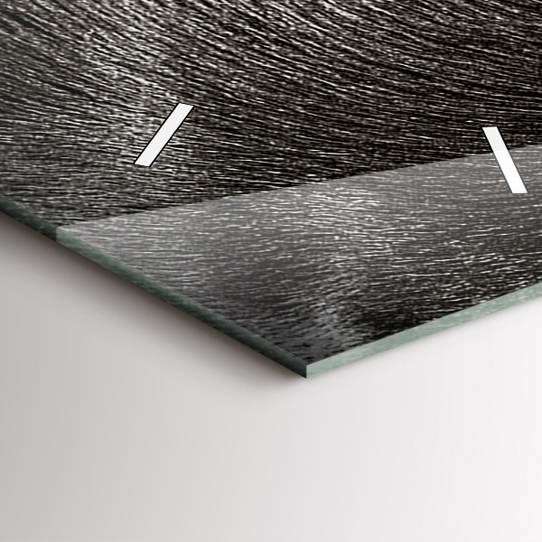 Vertikální skleněné hodiny Pes a skotská kočka