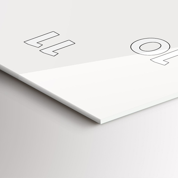 Vertikální skleněné hodiny Fáze měsíce a oko