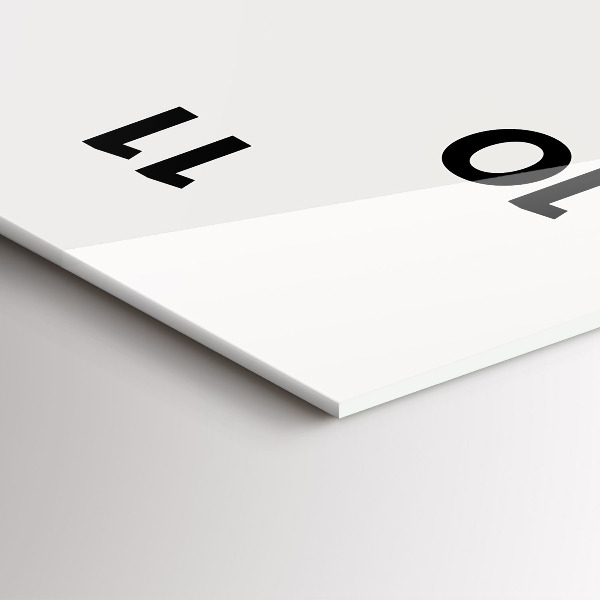 Vertikální skleněné hodiny Fáze měsíce a oko