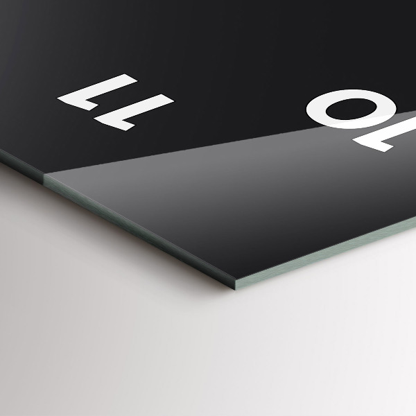 Vertikální skleněné hodiny Fáze měsíce a hmyz