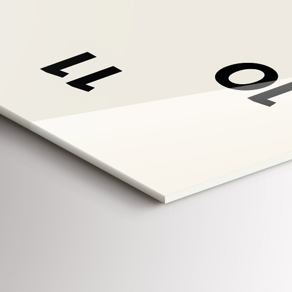 Vertikální skleněné hodiny Fáze měsíce