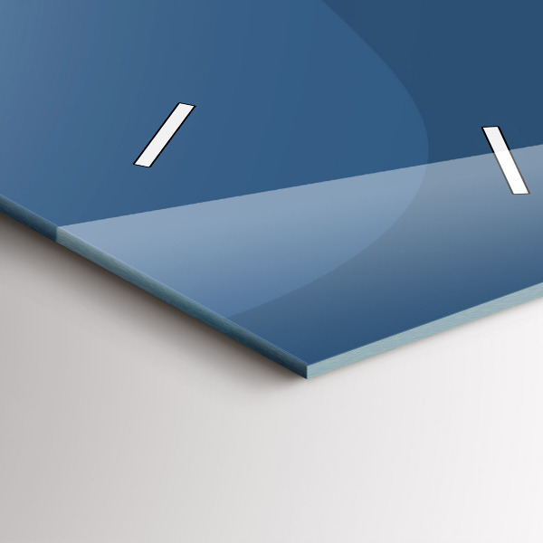 Vertikální nástěnné hodiny Modré vlny