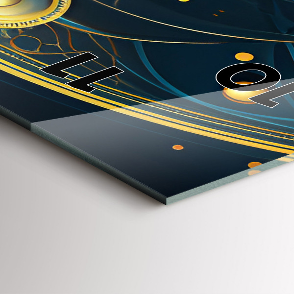 Vertikální nástěnné hodiny Hodiny s horoskopem