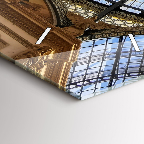 Vertikální nástěnné hodiny Nákupní centrum v Miláně