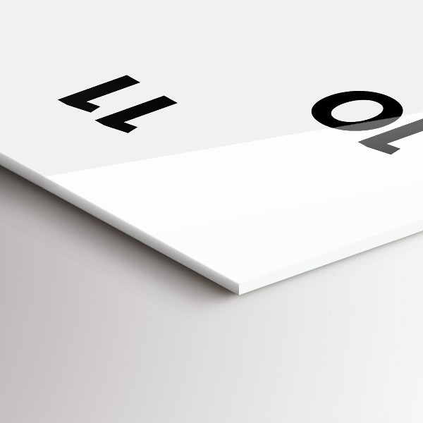 Vertikální skleněné hodiny Kresba cyklistického závodu