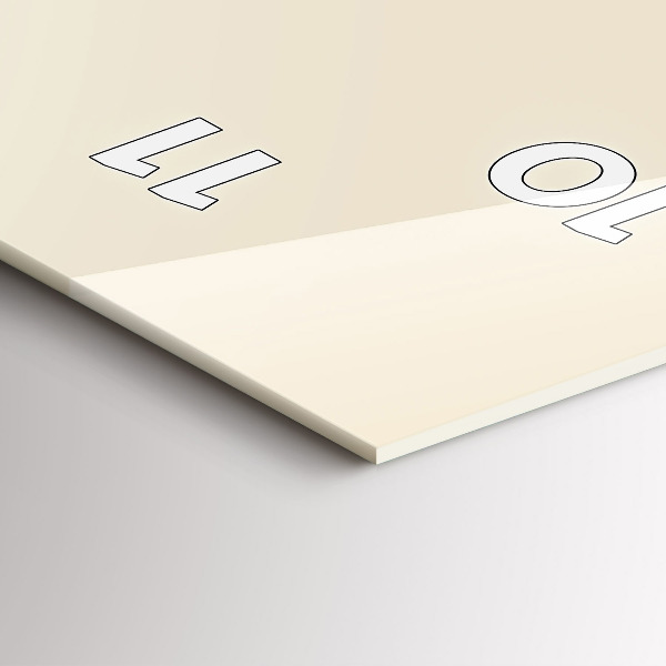 Vertikální skleněné hodiny Abstraktní jelen