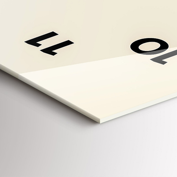 Vertikální skleněné hodiny Abstraktní jelen