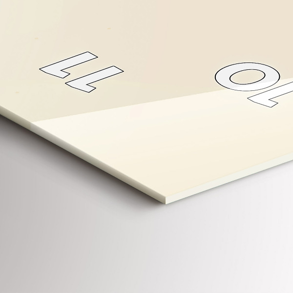 Vertikální skleněné hodiny Muž s vousy