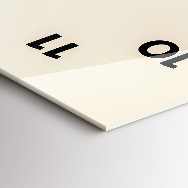 Vertikální skleněné hodiny Muž s vousy