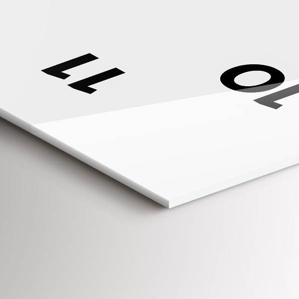 Vertikální skleněné hodiny Kreslení medvěda