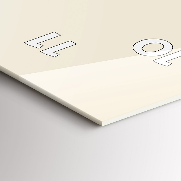 Vertikální skleněné hodiny Jelen v košili