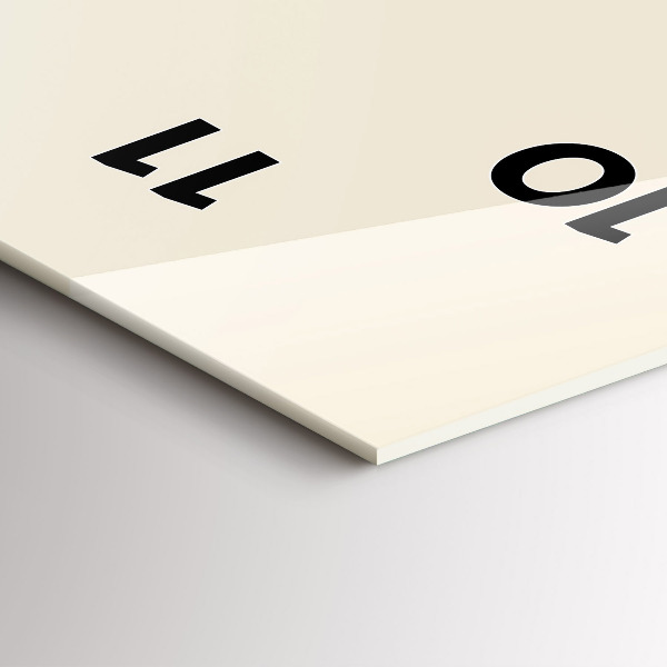 Vertikální skleněné hodiny Jelen v košili