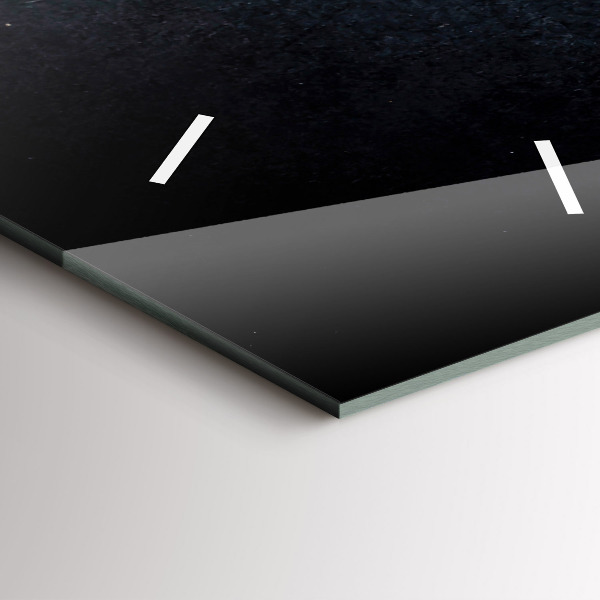 Vertikální skleněné hodiny Zelenina