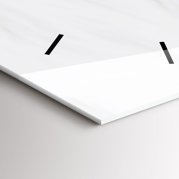 Vertikální skleněné hodiny Spící kočička