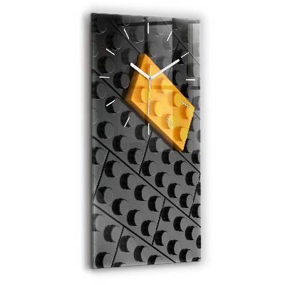 Vertikální skleněné hodiny Kvádry na hraní