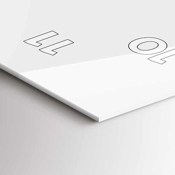 Vertikální skleněné hodiny Silueta pantera