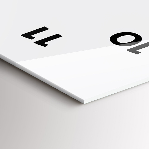 Vertikální skleněné hodiny Silueta pantera