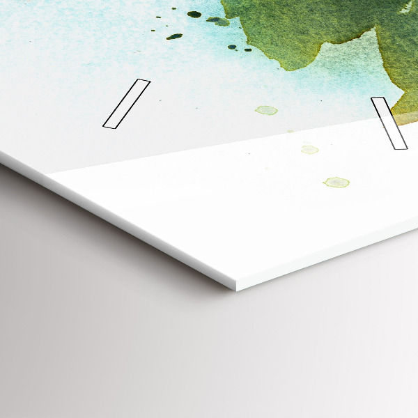 Vertikální skleněné hodiny Vizualizace přírody