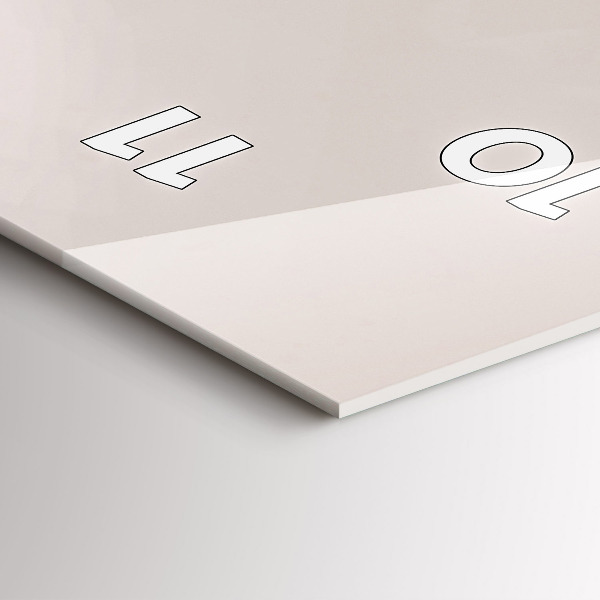 Vertikální skleněné hodiny Dravý pták