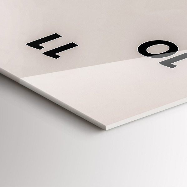 Vertikální skleněné hodiny Dravý pták