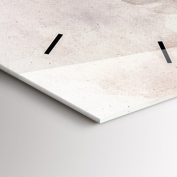 Vertikální skleněné hodiny Abstraktní tváře