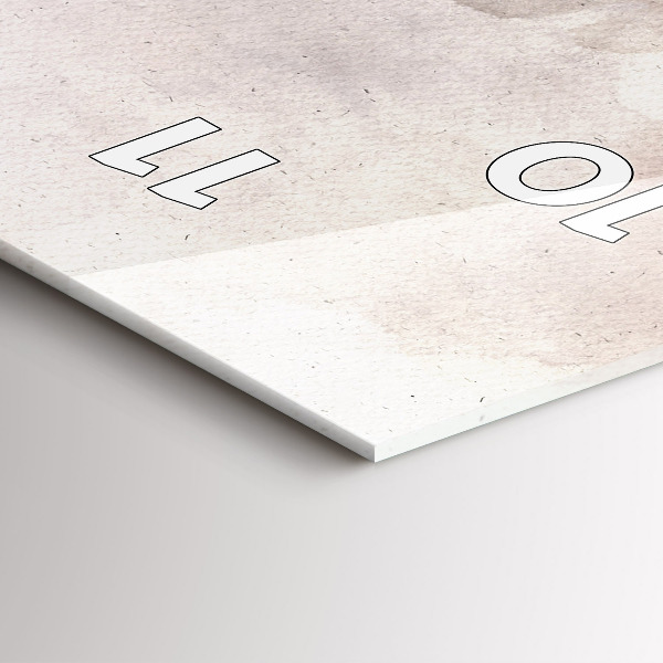 Vertikální skleněné hodiny Abstraktní tváře