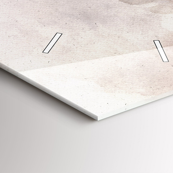 Vertikální skleněné hodiny Abstraktní tváře