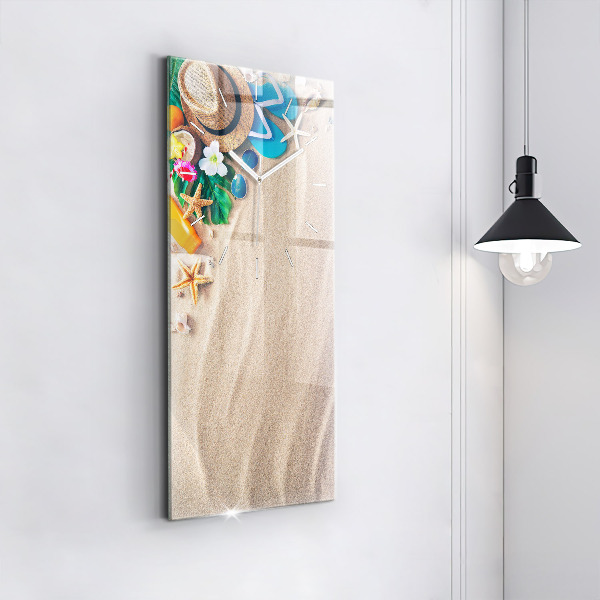 Vertikální skleněné hodiny Doplňky na dovolenou