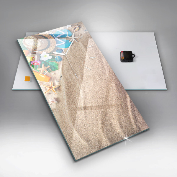 Vertikální skleněné hodiny Doplňky na dovolenou