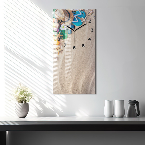 Vertikální skleněné hodiny Doplňky na dovolenou