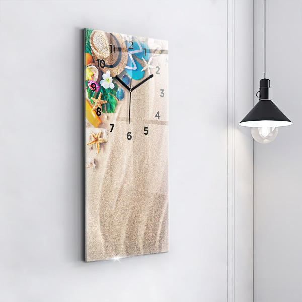 Vertikální skleněné hodiny Doplňky na dovolenou